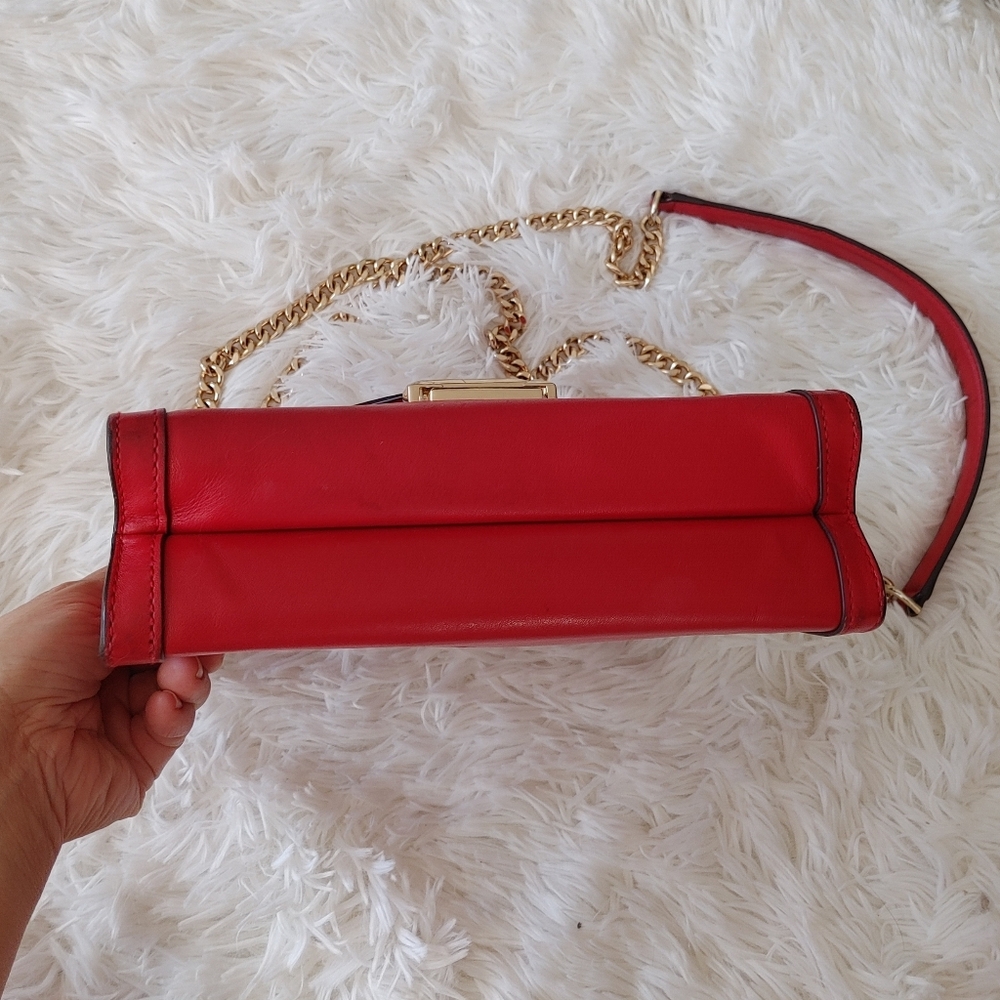 Michael Kors Whitney Red Leather Bag - Picture 11 of 16